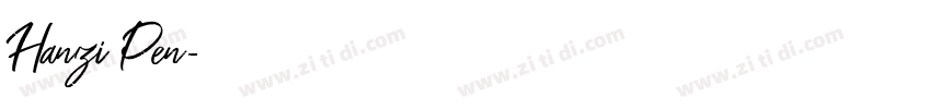 Hanzi Pen字体转换